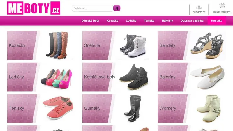 Ukázka e-shopu MEBOTY.cz